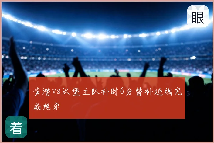 黄潜vs汉堡主队补时6分替补连线完成绝杀